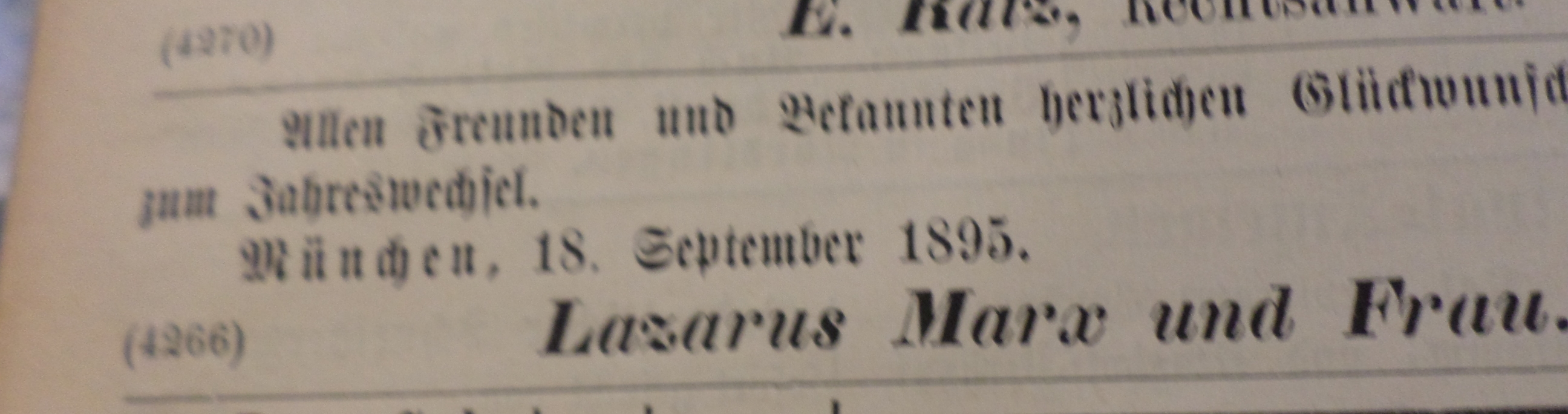 Noe Anzeigeblatt 1895 09 19 Marx Rosch ha Schana